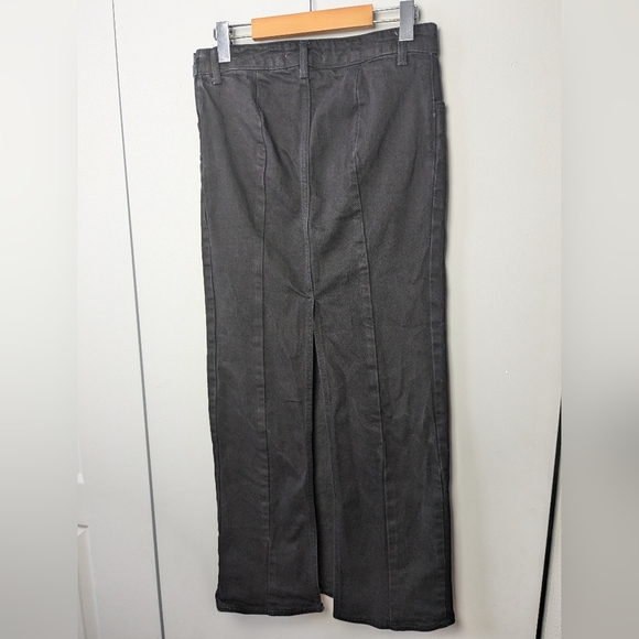 ZARA Maxi black jeans skirt size medium In GREAT condition! - Picture 3 of 9